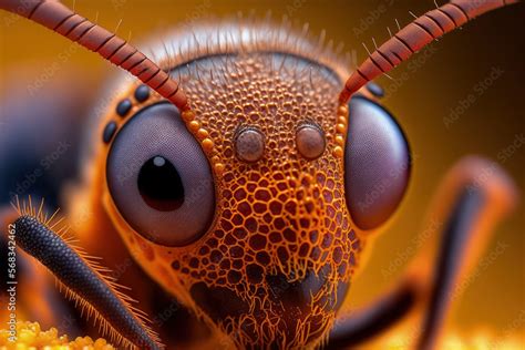 macro ant face